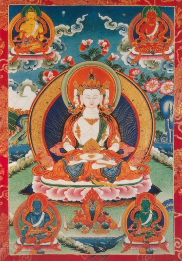 5 Viisaus Buddhaa (mielen pohjimmaiset totuudet) www.himalayanart.org